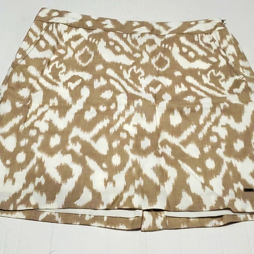 Tommy Hilfiger Beige & White Boho Aztec Festival Beachy Mini Skirt 6